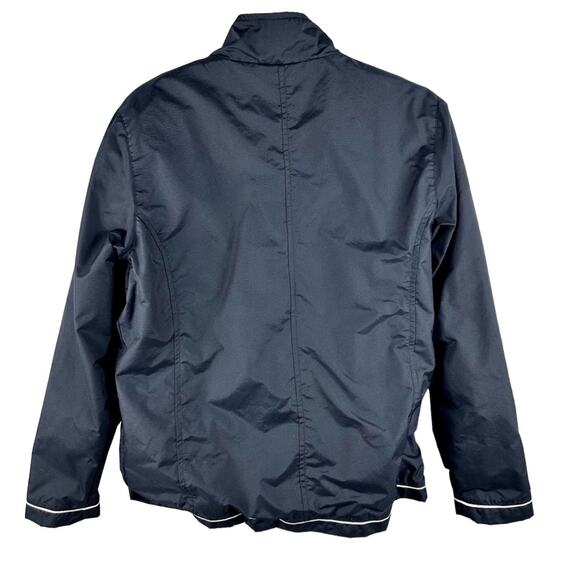 Nike Essential Womens Black Running Jacket VTG Track Windbreaker Size M Sporty - Picture 2 of 10